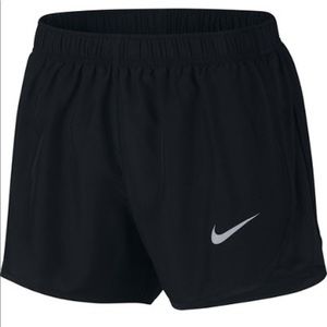 Nike all black tempo track shorts w/ black lining